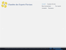 Tablet Screenshot of chambre-experts-fluviaux.fr